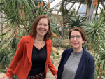 Neu im Team des Botanischen Gartens Berlin – Eva Patzschke (Leiterin Bildung und Outreach) und Alexandra Jakob (Presse- und Öffentlichkeitsarbeit) (v.l.n.r.)